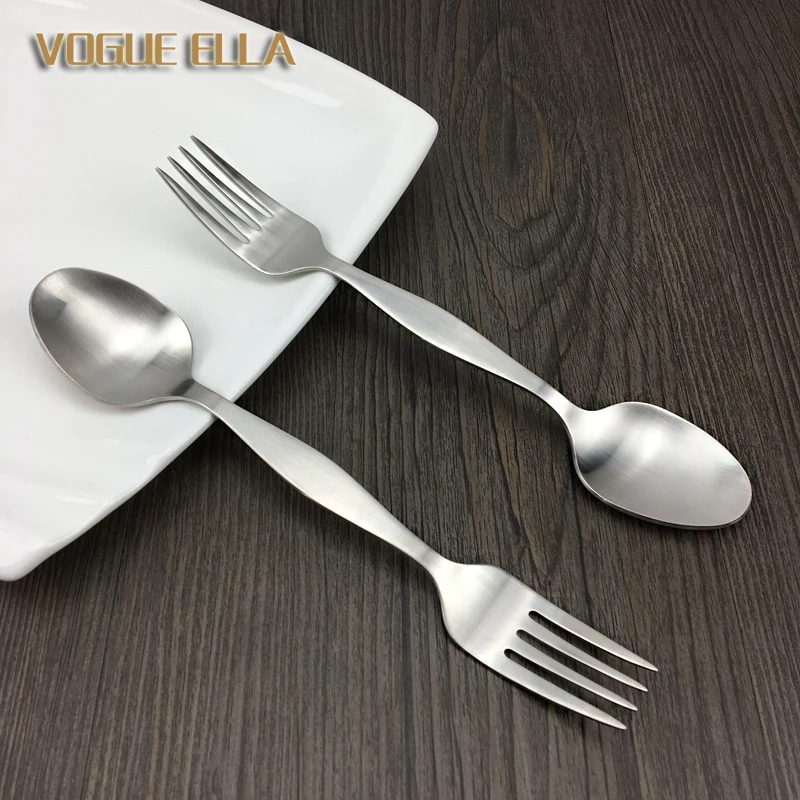 Multi function Spoon Fork Long Handle Spoons Fork 1810 Food Grade