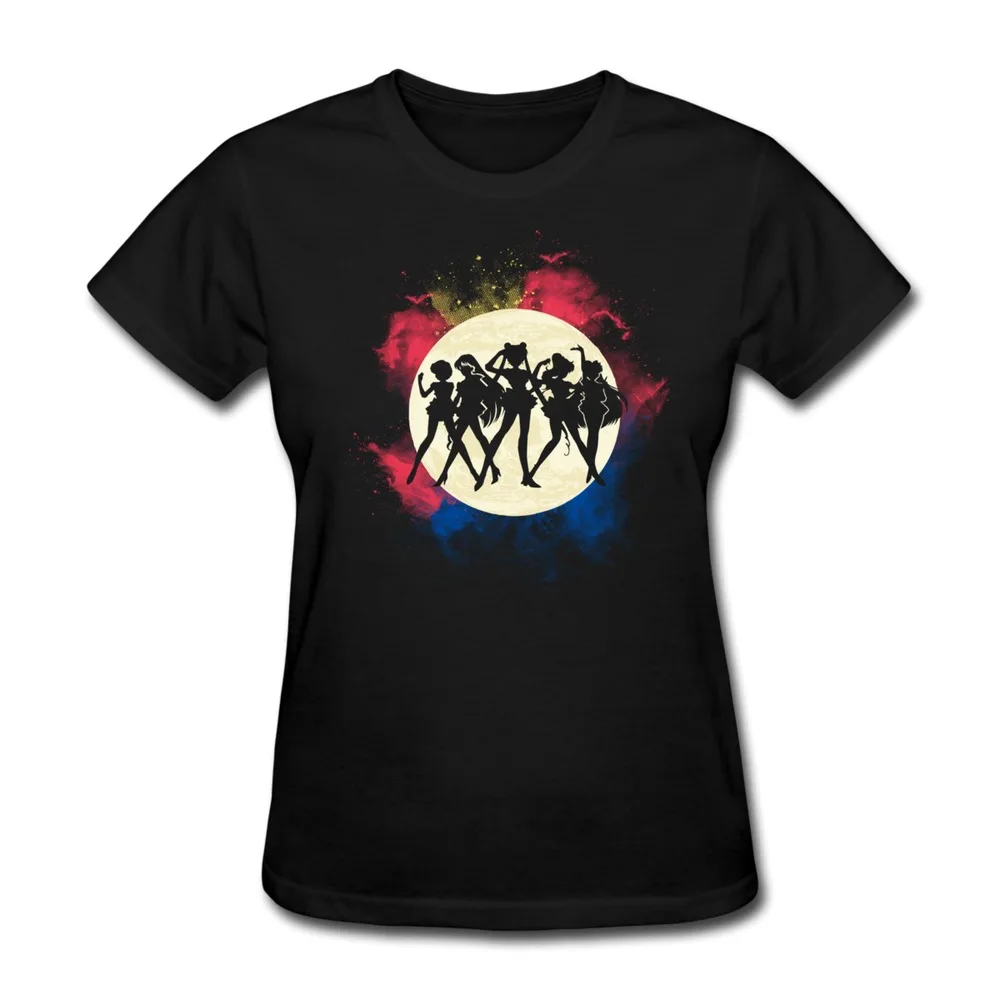 2014 Summer Style O-Neck Girl T-Shirt Sailor Team Space Customized Funny Logo T Shirts Women | Женская одежда