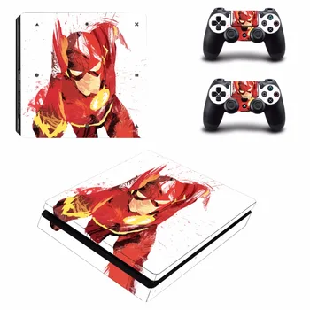 

The Flasth Man Decal PS4 Slim Skin Sticker For Sony PlayStation 4 Console and Controllers PS4 Slim Skins Sticker Vinyl