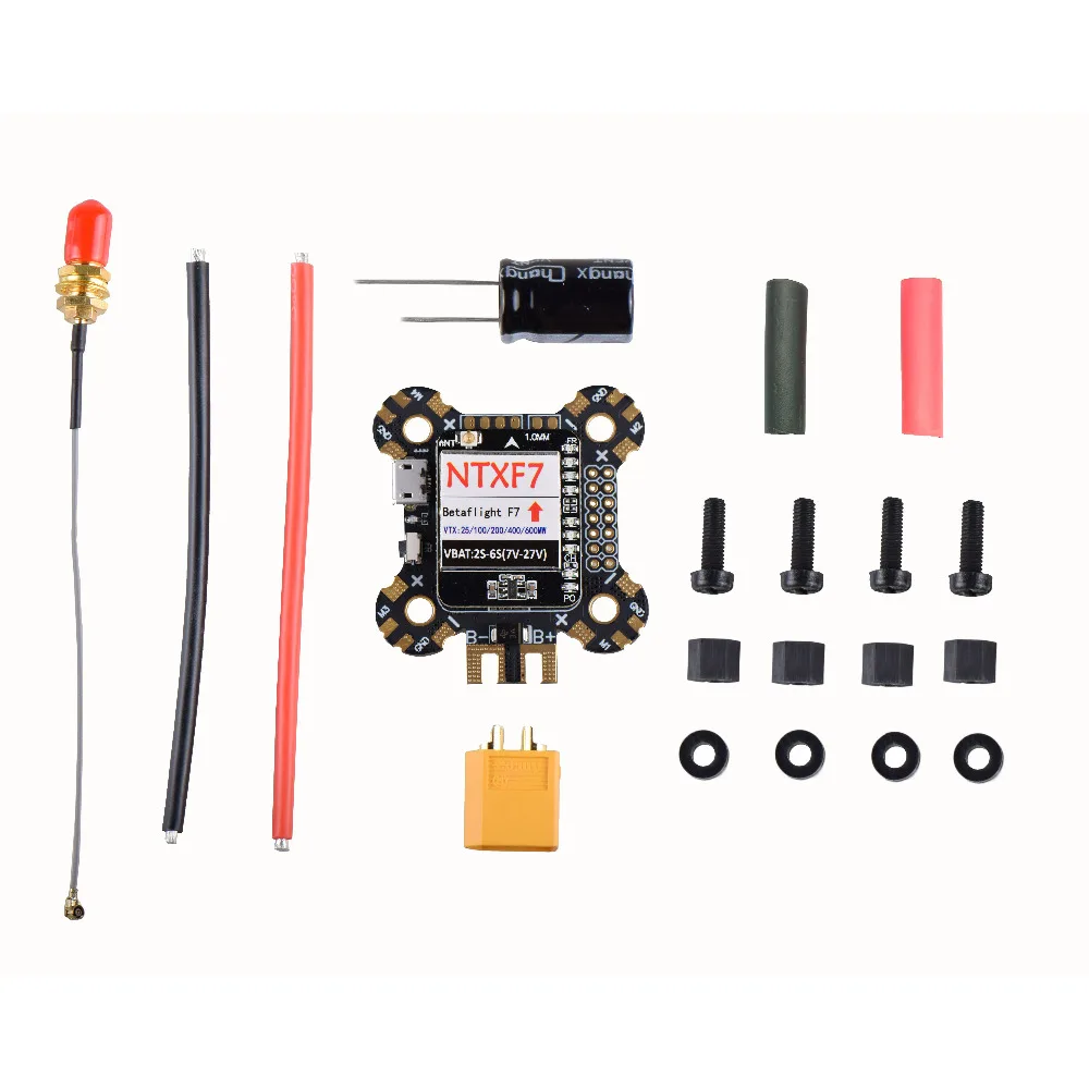 

NTXF7 F7 STM32F722 Flight controller Built-in OSD 5V BEC 25/100/200/400/600mW Switchable Transmitter 2-6S for FPV Racing Drone