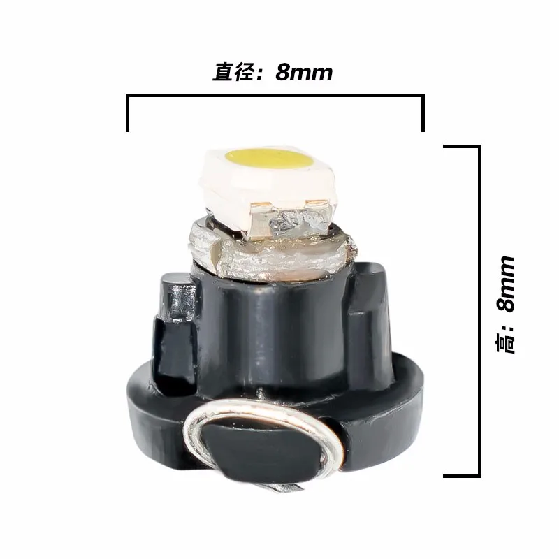 10 шт. T3 светодиодный 5050 SMD Автомобильная панель приборная панель лампа авто приборная панель индикатор потепления Клин светильник красный синий зеленый желтый 10X