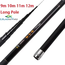 9m, 10m, 11m, 12m Carbon Material Long Pole+Cloth Bag+Free Tip section.