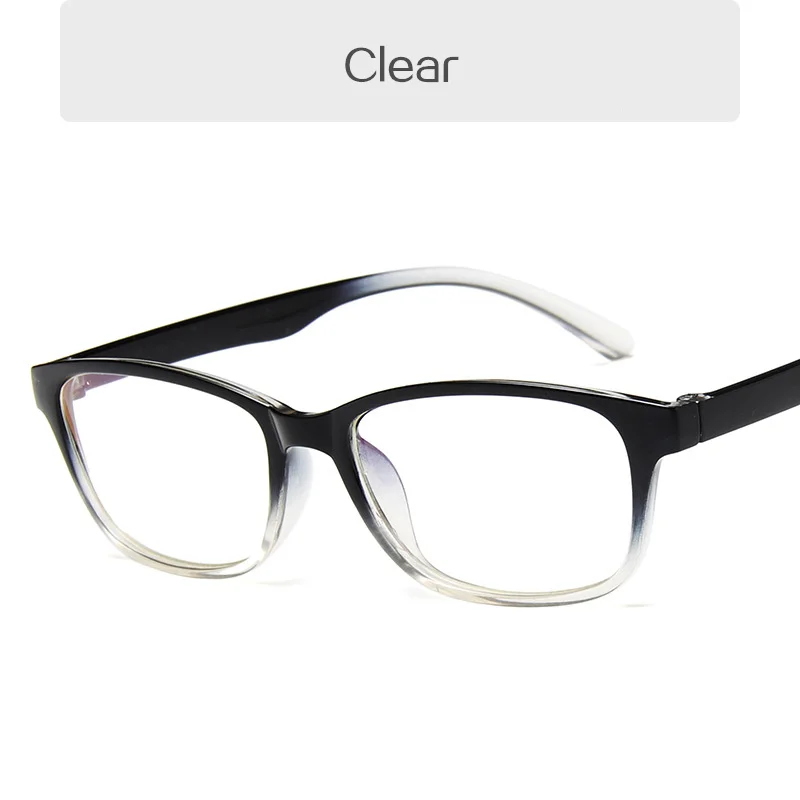 Компьютерные очки, оправа, анти-голубые лучи, радиация, для мужчин и женщин, квадратный глаз, PC очки, оправа, унисекс, оптические, с принтом, очки PC 3028 - Цвет оправы: Clear