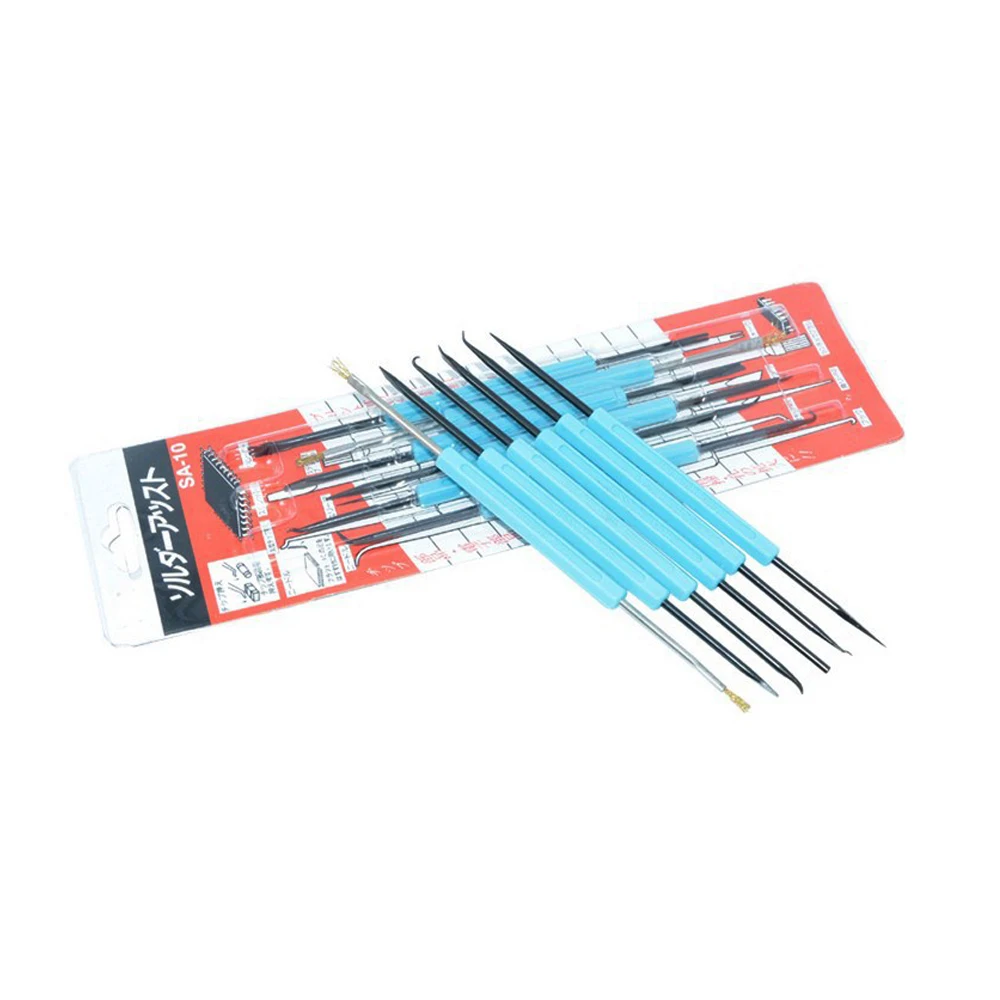 Adjustable temperature soldering iron Electric iron set Welding aids 6 pieces kit High-quality soldering iron head suction gun 