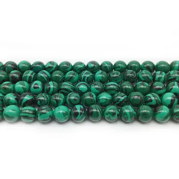 

1 Strand Round Malachite Beads 4-16mm Pick Size Fitting DIY Jewelry Making Charm Stone Sieraden Maken Ornament Loose Accessories