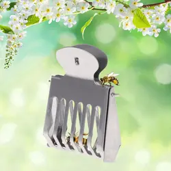 Пчелиная клетка заключенный из нержавеющей стали королева пчеловодства инструменты оборудование аксессуары