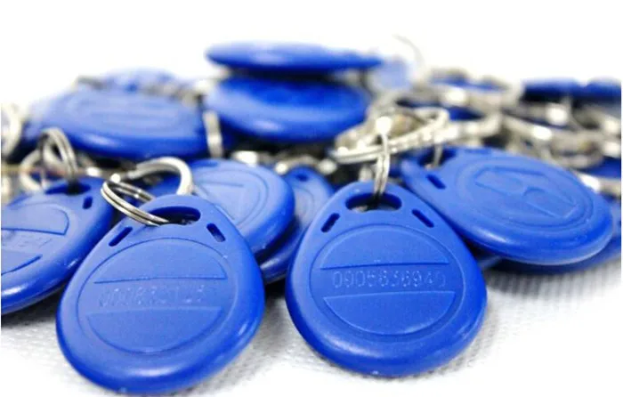 

100pcs/Lot RFID Proximity Rfid Tag Key Rings 125Khz Smart Card Blue Yellow Red