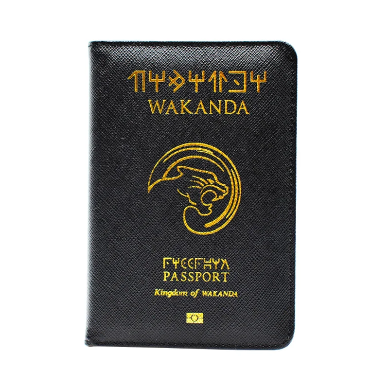 DIKEDAKU Wakanda Passport Cover Unisex Rfid High Quality Pu Leather font b Cards b font Passport