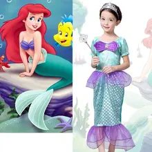 The Little Mermaid Costume Girls Ariel Fancy Princess Cosplay Dresses Age 3 10