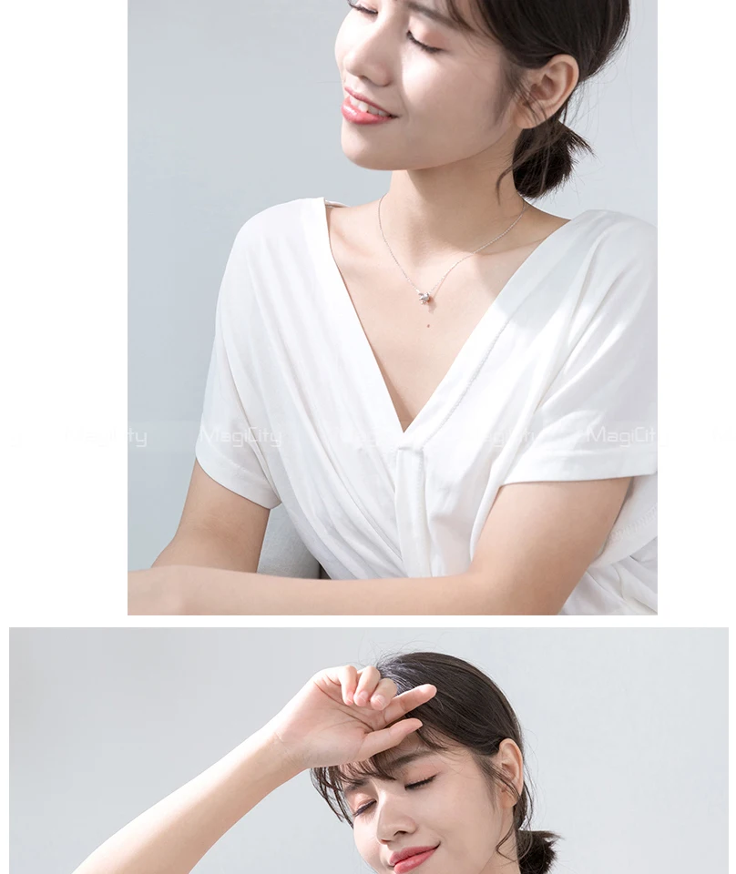 925 Sterling Silver Fashion Ins Queen Clavicle Chain Crown Pendant Necklace For Women Girl Female Korean Version Crystal Jewelry (2)