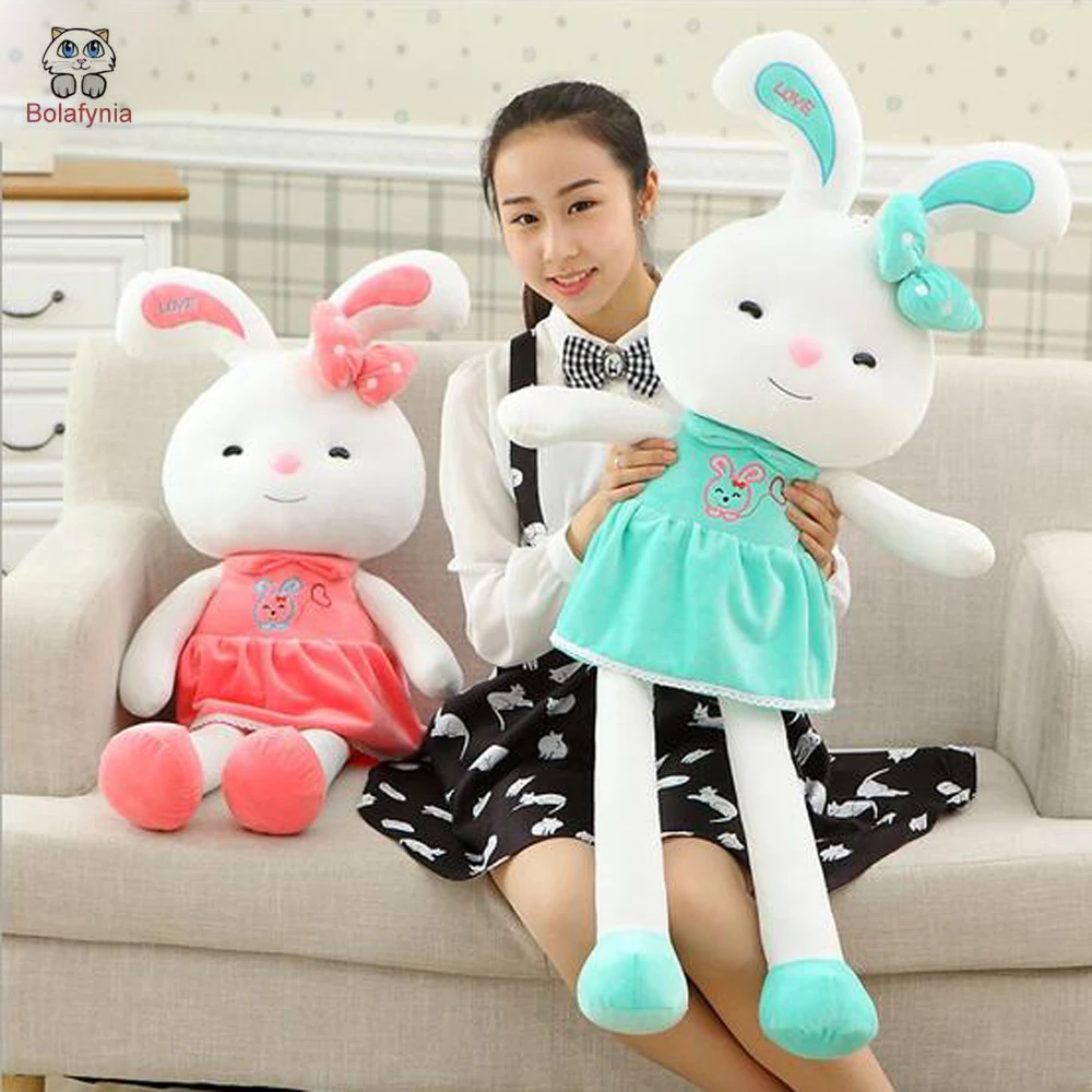 

BOLAFYNIA LOVE curved princess rabbit plush toy Birthday Valentine's Day gift Christmas gift children stuffed toy