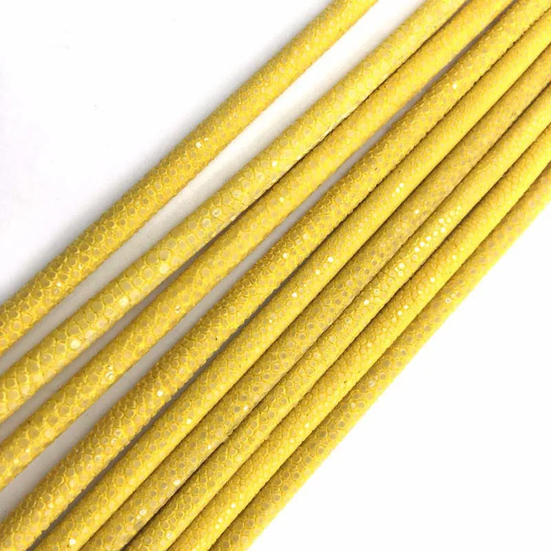 Beichong натуральный морской скат кожаный шнур 5 мм Диаметр красочный шнур для изготовления браслетов ската