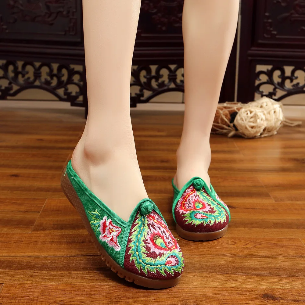 embroidered mary jane chinese shoes