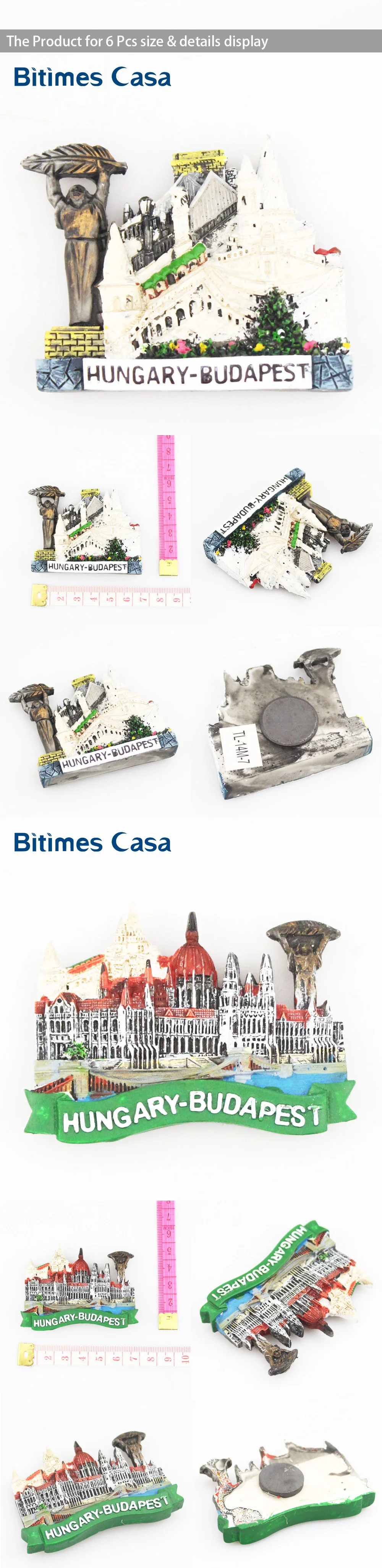 3D  Hungary Fridge Magnet -0-2