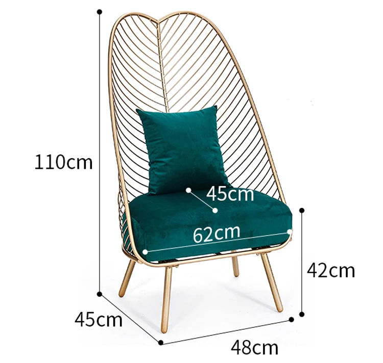 Новинка, металлический стальной стул для отдыха, стул из железной проволоки, полый обеденный кофейный металлический барный стул, мебель для гостиной, 3 цвета