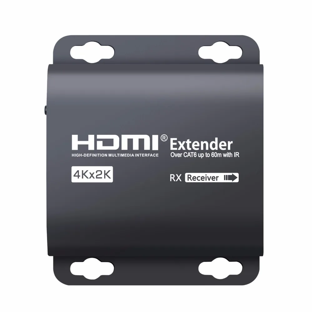  Neoteck 60M HDMI Extender 4Kx2K 3D HDMI Repeater With IR Remote Control 1080P Over Single RJ45 Cat6