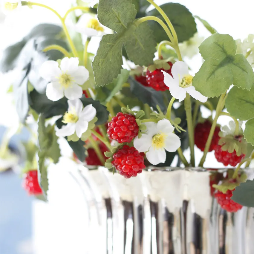 Buy Artificial Strawberry fruit branch