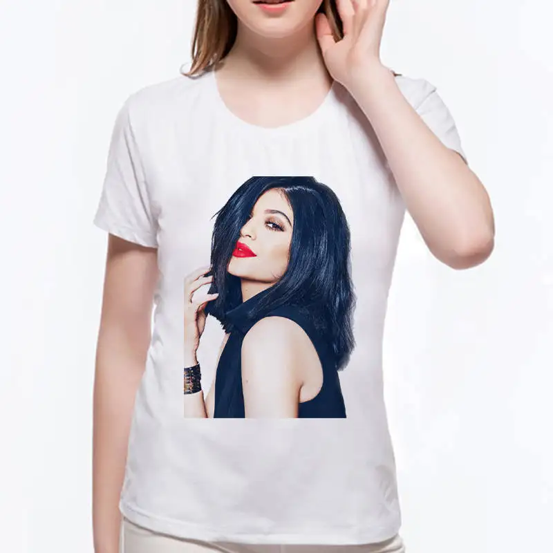 2018 брендовая летняя футболка GIirl сексуальная женская Kyliejenner хипстерская Женская