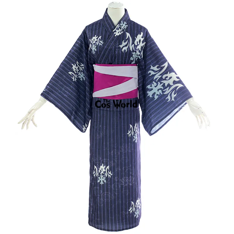 FGO Fate Grand Order, черно-белое кимоно «Жанна д 'Арк», платье юката, наряд, аниме, костюмы для косплея