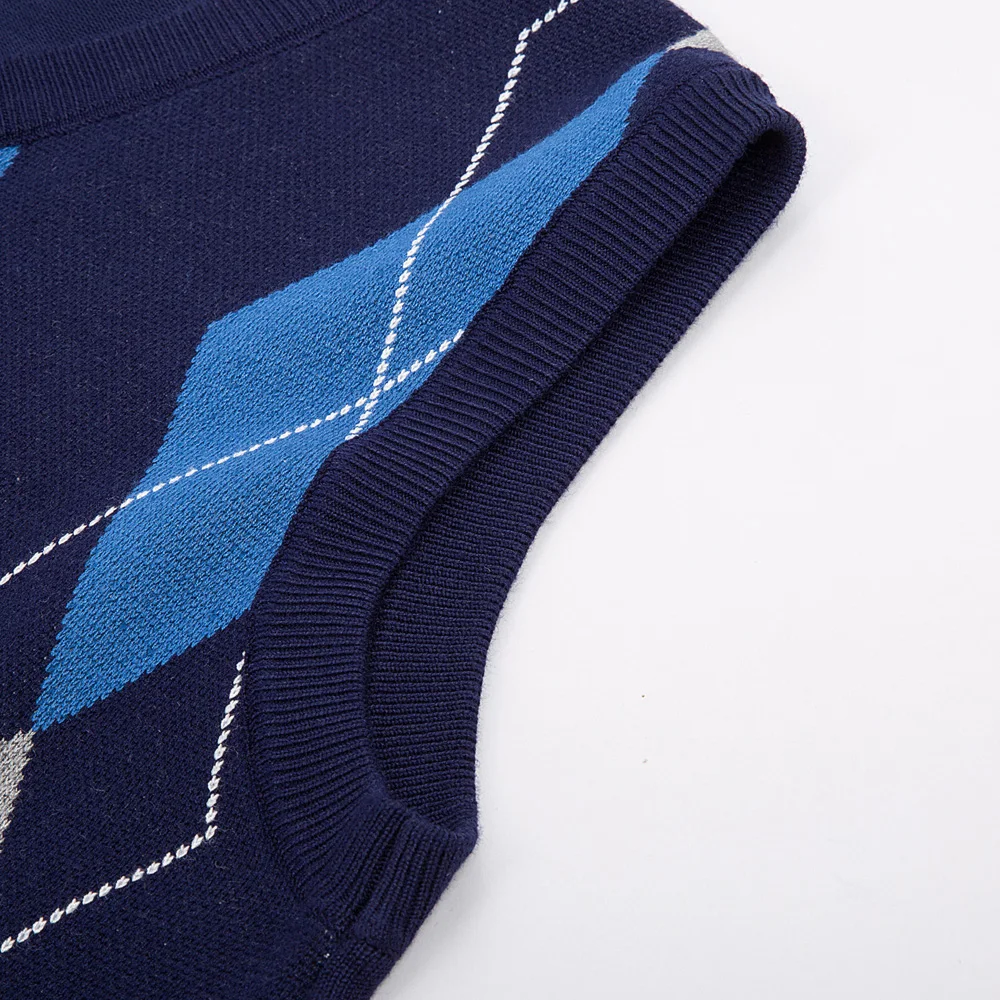 Винтажный Ретро мужской свитер, весенний осенний теплый стильный свитер без рукавов с v-образным вырезом, тонкий вязаный жилет, мужские топы, трикотаж