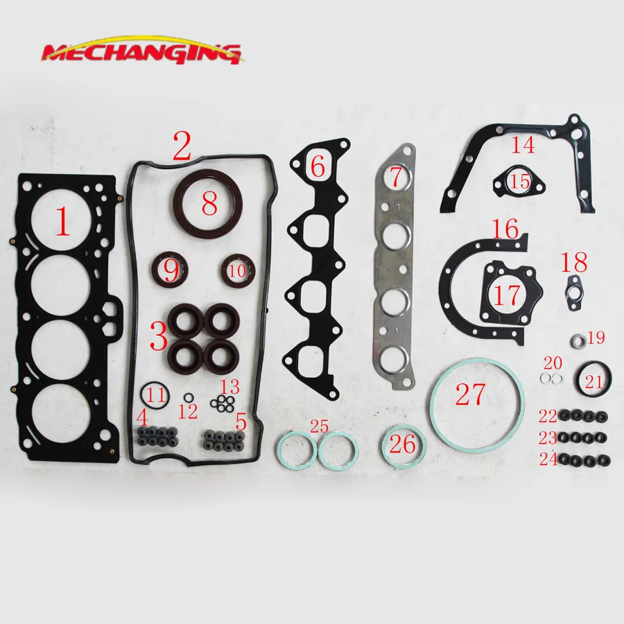 

7AFE 7A-FE For TOYOTA CARINA COROLLA Compact Liftback Wagon Full Gasket Set Engine Parts Engine Gasket Set 04111-16282 50136600