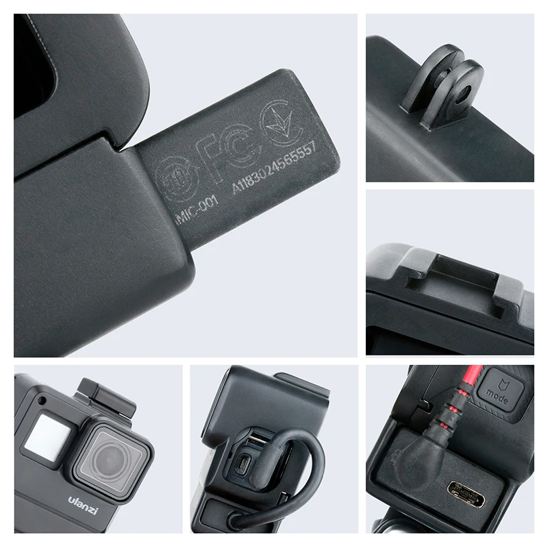 Защитный чехол Ulanzi V2 оригинальный адаптер для микрофона Gopro Vlogging Cage Hero 7 6 5 с