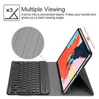 אפל ipad pro Bluetooth מקלדת עבור אפל iPad Pro 11 Tablet 2018 שחרר A1980 / A2013 / A1934 כיסוי במקרה מקלדת אלחוטית Bluetooth נשלף (5)