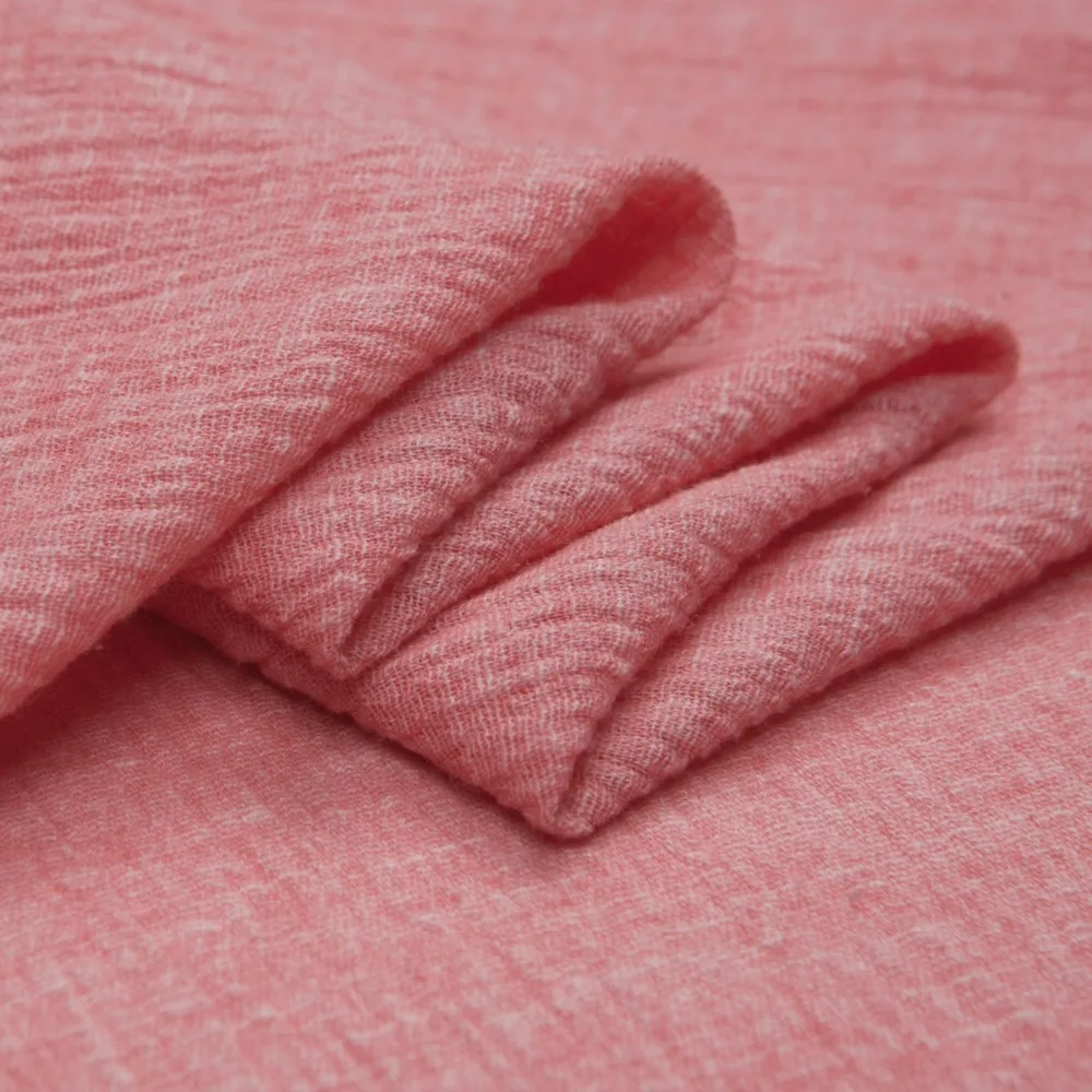 7 однотонных цветов натуральная ткань из чистого хлопка гофрированная для блузки
