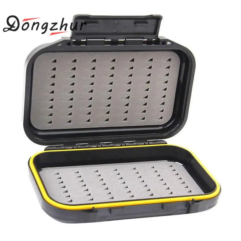 Portable Waterproof Fly Fishing Lure Bait Trout Flies Storage Box Case