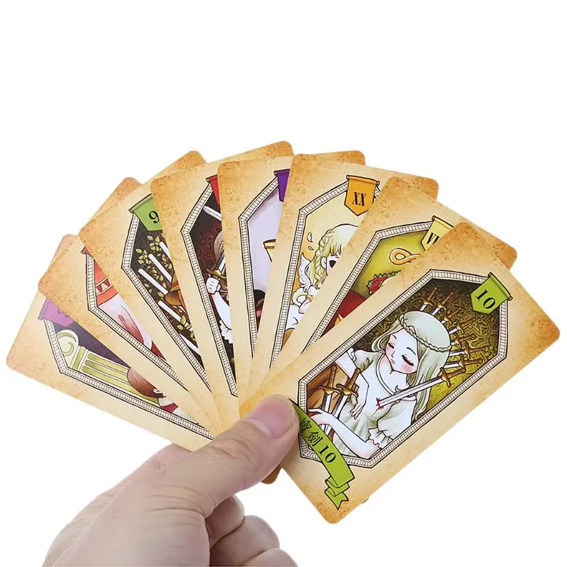 Карты Таро Райдера с красочной коробкой, таинственные гадания, астрология, Карты Таро, бумажные карты, аксессуары для настольной игры, Случайная