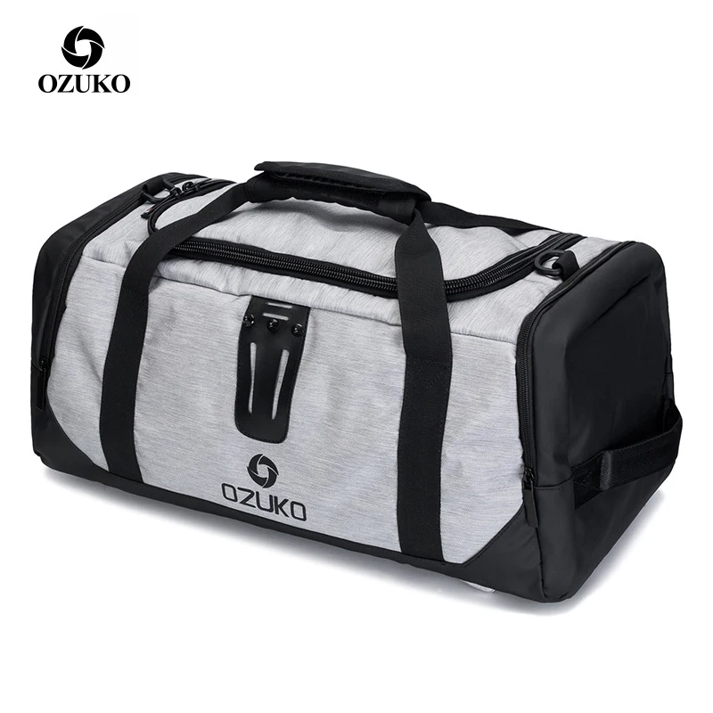 

OZUKO Men Backpack Waterproof Casual Travel Bags Large Capacity Luggage Bag Shoulder Duffel Bags Oxford Male Leisure Hand Bag