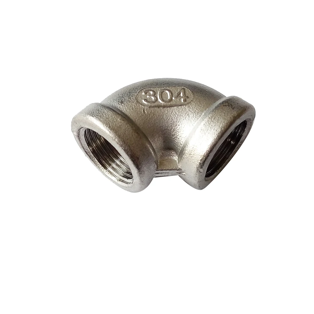 1/2" Female BSP x 1/2" Female BSP Elbow 90 Degree Stainless Steel SS 304 Threaded Pipe Fittings