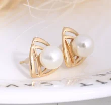 

Carnation earrings stud earrings pearl opal silver 925 jewelry woman swarovski clover diamond pearl jewelry 3