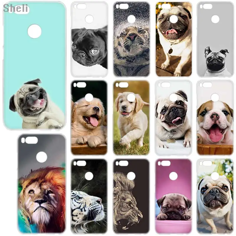 

Sheli cute dog pug tiger lion Hard phone case for Xiaomi 5X A1 redmi note 4x 5A 5 pro redmi 4a 4x 5a 5plus 6a 6pro 9 8 Note7