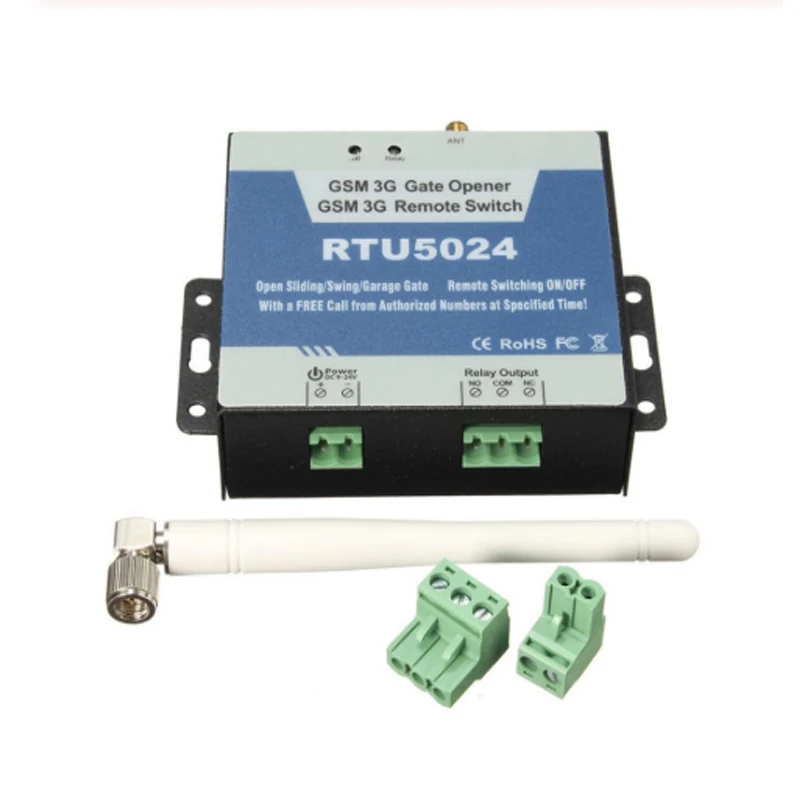 Access controller GSM-RELAY 2G GSM Remote door/gate/garage opener via SMS/Free Call Rechargeable Battery for power off alarm