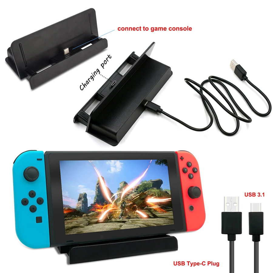 Консольный переключатель nintendo Зарядное устройство Подставка Тип usb C быстрая