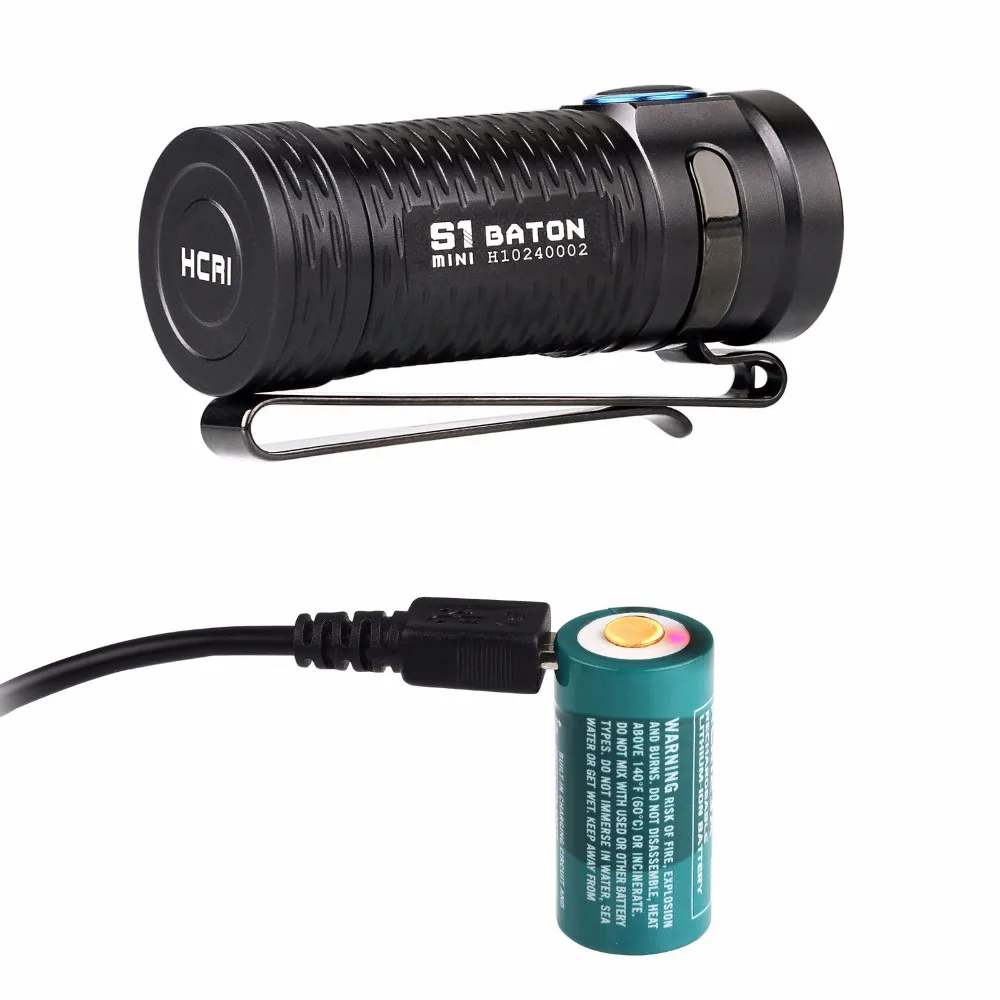 Olight S1 мини дубинка 600 лм перезаряжаемый светодиодный фонарик + USB перезаряжаемая