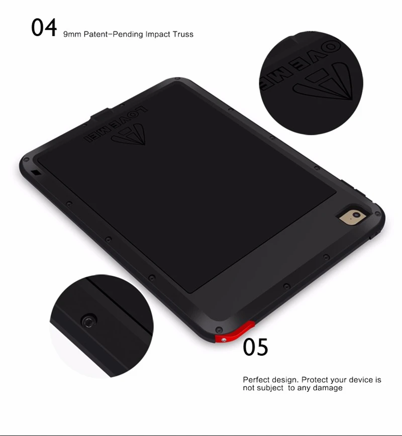 Aluminum Shockproof Case For iPad Air 2 (5)