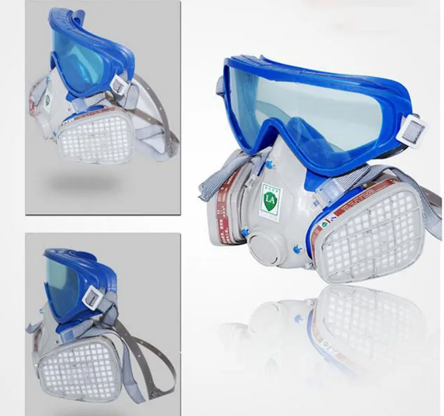Paint Spraying safety Glasses Respirator Chemical Anti Dust Military Eye Goggle activated carbon