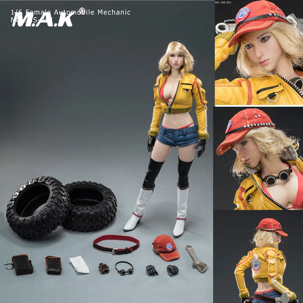 

1/6 Scale Collectible Full Set Action Figure Sexy Female Automobile Mechanic MS-001 Model With Box for Fans Collection Gift
