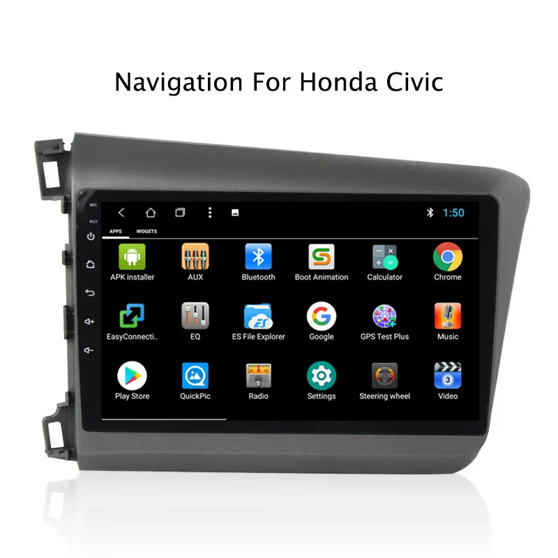Sale NAVITOPIA 9inch 2G RAM 32G ROM Android 8.1 Vehicle Car DVD Multimedia GPS Navigation for Honda Civic 2012 2013 2014 2015 3