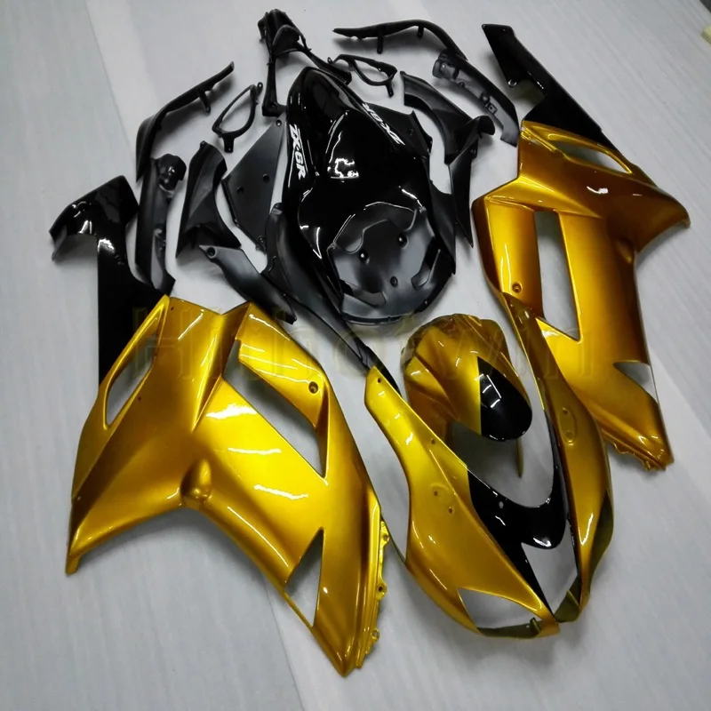Free bolts+Custom gold motorcycle hull ZX 6R 07 08 636 ZX6R fairing for