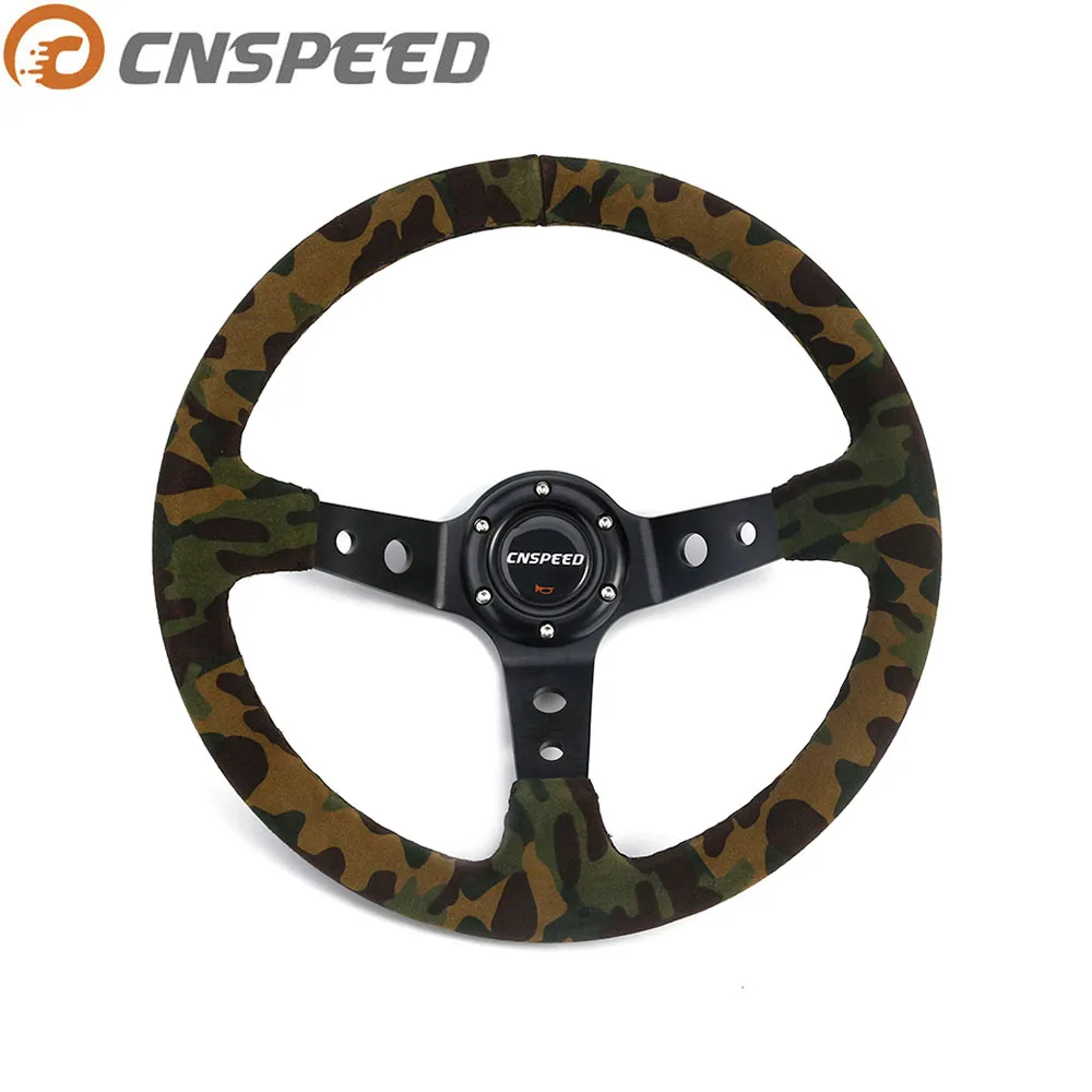 Руль CNSPEED Автомобильный спортивный 350 мм 14 дюймов с 6 отверстиями|Рулевые колеса и