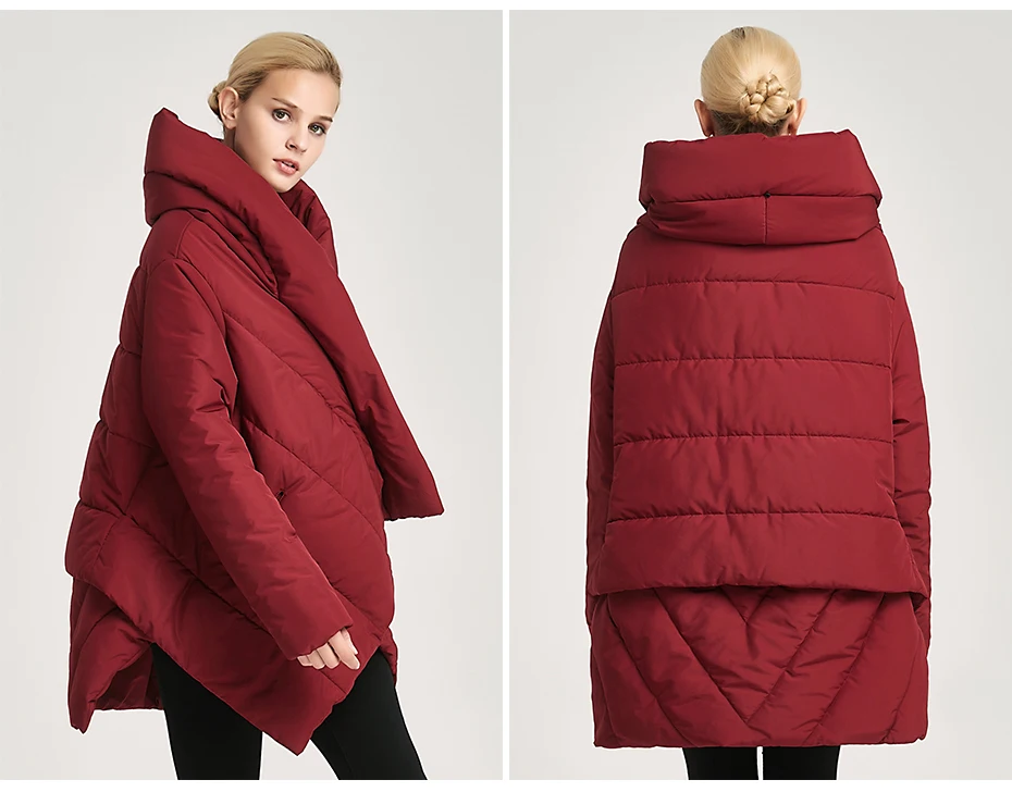 JOJX, женская зимняя куртка, пальто,, новинка, темперамент, неровная, свободная парка, женский пуховик, зимние пальто, теплая куртка, женская верхняя одежда