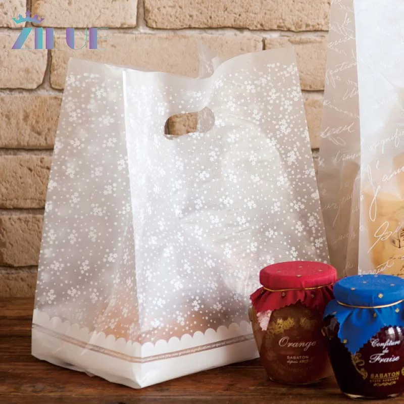 

Zilue 50pcs/Lot Romantic Sky Stars Transparent Plastic Food Bags Hand Bags Baking Package Bread Bags 3 Sizes Home Supplies