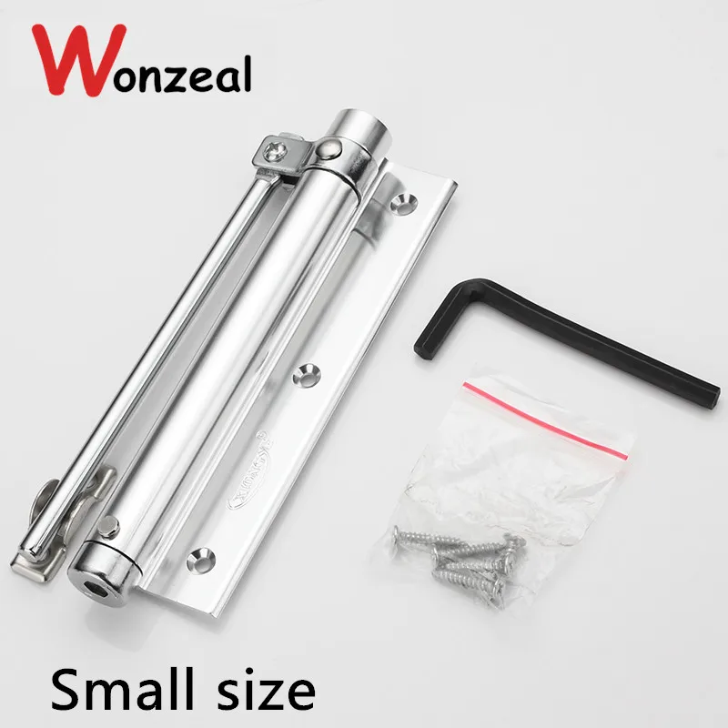 Small option Adjustable Door Closer Casting Aluminum Automatic Mini
