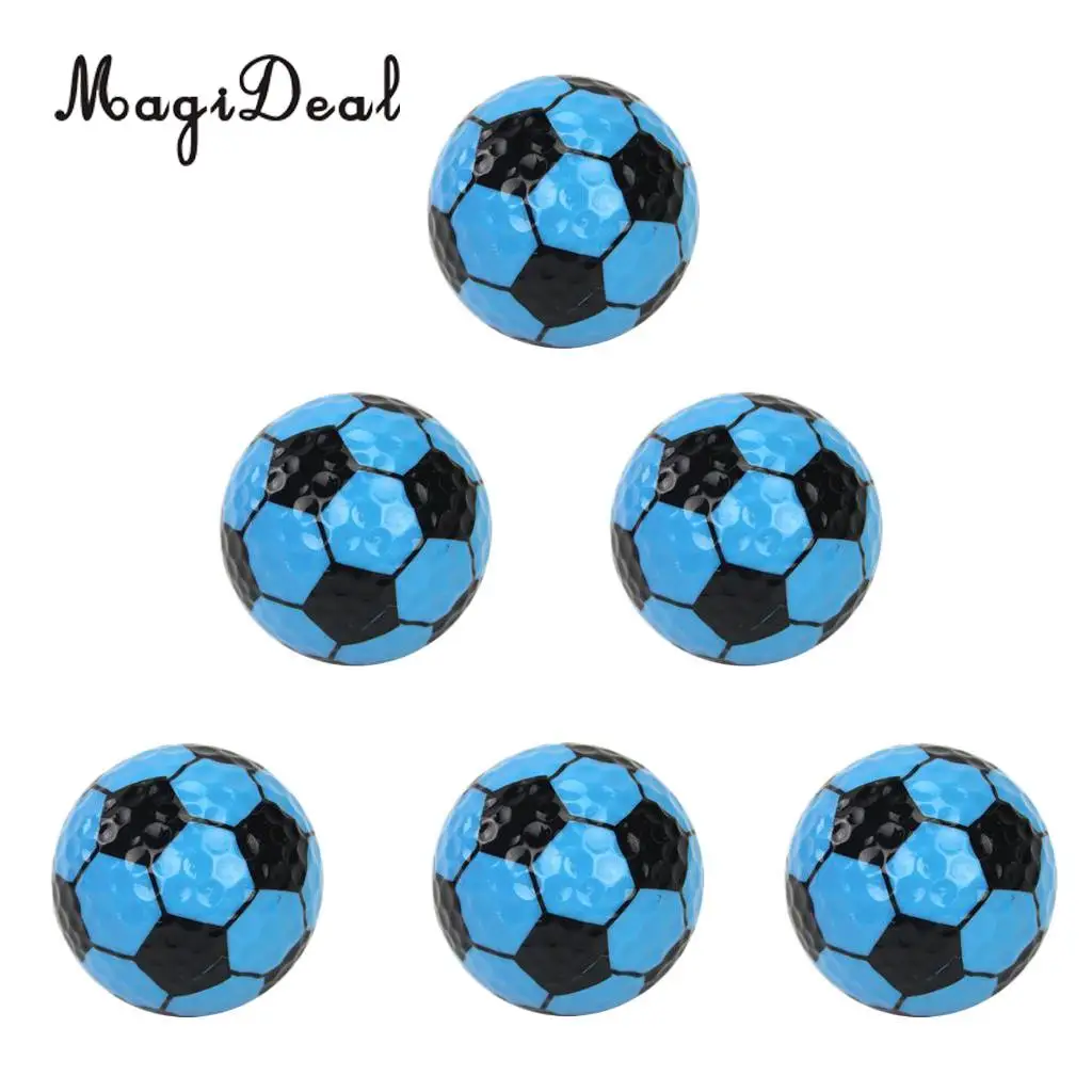 MagiDeal Set 6 Golf Ball Training Practice Balls for Children Adult Beginners Home Garden Travel Indoor Outdoor Sports Gift
