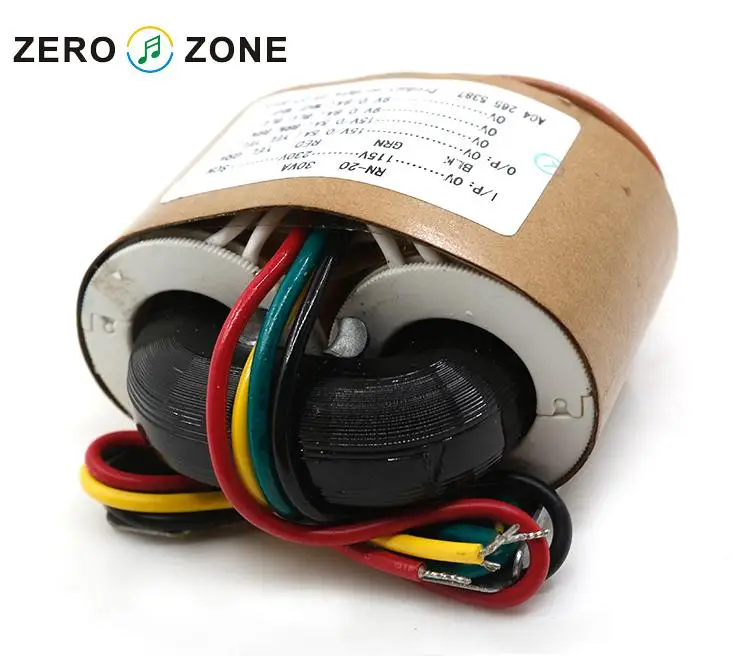GZLOZONE 30VA Dual 9V Dual 15V R-type Transformer 30W 9V*2 +15*2 Transformer For Audio 3