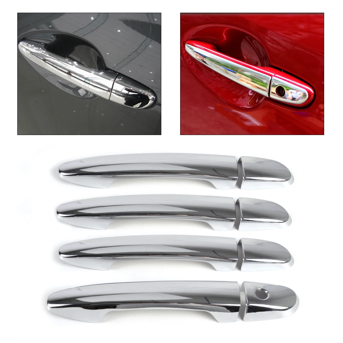 CITALL Chrome Door Handle Cover Trim For Mazda 2 2nd
