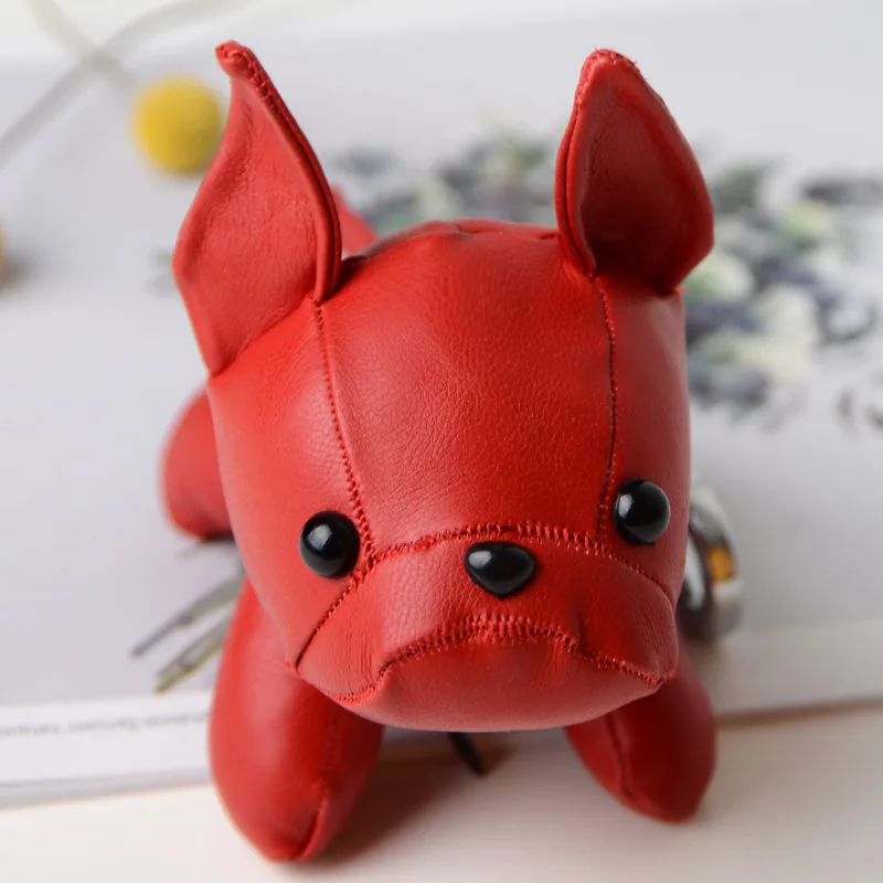 Брелок Bulldog из искусственной кожи держатель для ключей с животными сумка брелок в